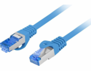 Lanberg Patchcord cat.6a S/FTP LSZH CCA 0,25m modrý Fluke
