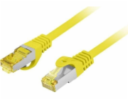 Lanberg Patchcord cat.6a S/FTP LSZH CU 0,25m žlutý fluke