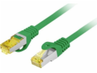 Lanberg Patchcord cat.6a S/FTP LSZH CU 0,25m zelený fluke