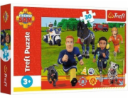 Trefl 30dílné puzzle Připraveni pomoci hasiči Samovi