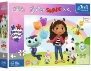 Trefl Puzzle 60 dílků XXL Šťastní přátelé Gabi Gabbys Domeček pro panenky