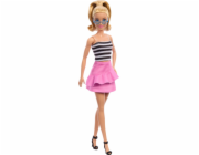 Mattel Panenka Barbie Fashionistas - Černobílý pruhovaný top