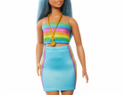 Mattel Panenka Barbie Fashionistas s dlouhými modrými vlasy