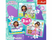 Trefl Gabbyin domeček pro panenky 3v1 puzzle s aktivitami