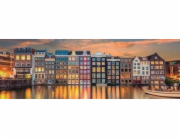 Clementoni Puzzle 1000 dílků Panorama Vysoce kvalitní Světlý Amsterdam