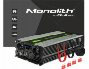 Qoltec Monolithový měnič napětí | 3000 W | 6000 W | 24 V až 230 V | Čistý sinus | LCD