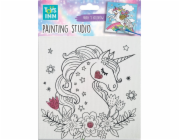 Stnux Sada pro malování květin jednorožců na plátně