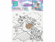 Stnux Sada pro malování duhy s jednorožcem na plátně