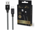 Extralink Kabel Smart Life USB typu A na microUSB 1m černý