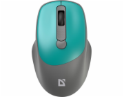 Defender Bezdrátová myš s tichým kliknutím FEAM MM-296 RF 1600 DPI, mátová