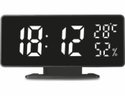 GreenBlue Hodiny s budíkem a teploměrem GB395