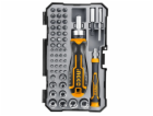 Ingco HKSDB0558 Šroubovák ráčna + bity sada 55ks CrV