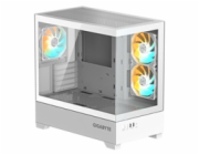 GIGABYTE case GB-C201PI, Mid tower, 2xUSB 3.0, 3x 120mm ARGB Fan, bílá