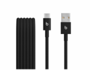 Apple Beats USB-A do USB-C Woven Cables (1.5 m) - Bolt Black (2-Pack)