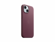 Látkové pouzdro Apple FineWoven s MagSafe pro iPhone 15 - rubínová moruše