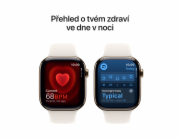 Apple Watch S10 Cell/42mm/Gold/Sport Band/Starlight/-M/L
