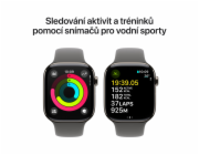 Apple Watch S10 Cell/42mm/Natural/Sport Band/Stone Grey/-S/M