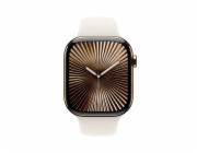 Apple Watch Series 10 GPS + Cellular 46mm Gold Titanium Case with Starlight Sport Band - M/L *Renovovaný*
