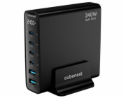 Cubenest S6D0 PD 3.1 GaN Adaptér 240W - černá