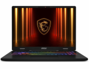 MSI Crosshair A16 HX D8WFKG-023XPL AMD Ryzen 7 8840HX Notebook 40,6 cm (16") Quad HD+ 16 GB DDR5-SDRAM 1 TB SSD NVIDIA GeForce RTX 5060 Wi-Fi 6E (802.11ax) NoOS Šedá