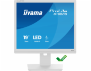 iiyama ProLite B1980S-W1 - LED monitor - 19" - 1280 x 1024 @ 75 Hz - TN - 250 cd/m? - 1000:1 - 3 ms - HDMI, DisplayPort - reproduktory - bílá, matná