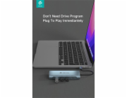 Devia USB-C Hub Leopard řady 11-in-1 - Deep Gray