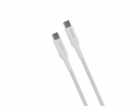 iStores by Epico Braided PD Cable 1.2m USB-C to USB-C - bílý