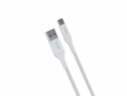 iStores by Epico Braided Cable 0.3m USB-C to USB-A - bílý
