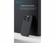 Devia kryt Kevlar Ultra-Thin Magnetic Shockproof Case pro iPhone 16 - Black