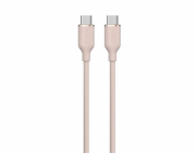 Deví kabel USB-C do USB-C Jelly Series Silicone Cable 1.2m - Pink