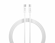 Deví kabel USB-C do USB-C PD 100W Smart Series Cable 1.5m - White
