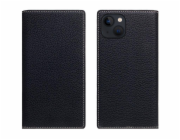 SLG Design pouzdro D8 Magsafe Full Grain Leather pro iPhone 15 Plus - Black Blue