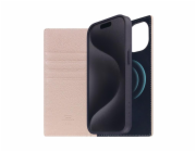 SLG Design pouzdro D8 Magsafe Full Grain Leather pro iPhone 15 - Light Cream