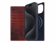 SLG Design pouzdro D7 Magsafe Italian Wax Leather pro iPhone 15 Plus - Brown