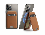 ESR Vegan Leather Magnetic Wallet Stand - Tan Suede