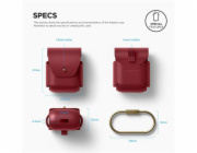 Elago Airpods Leather Case - Red
