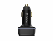 Deví nabíječka do auta Extreme Speed Series 115W USB+2C Fast Car Charger - Black