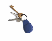 Mujjo pouzdro Canopy Airtag Keychain pro Airtag - Monaco Blue