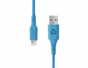 Le Cord kabel Minimalist Recycled Cable Lightning to USB 1.2m - Blue Ocean