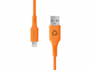 Le Cord kabel Minimalist Recycled Cable Lightning to USB 1.2m - Sunset