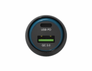 Adam Elements nabíječka do auta OMNIA C1+ 45W PD/QC - Black