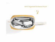Tomtoc pouzdro Lady Sleeve with Pouch pro Macbook Pro/Air 13" - Cheese Yellow