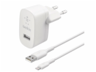 Belkin Boost Charge USB-A Wall Charger 12W + 1m USB/Light...