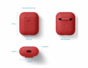 Elago Airpods 2 Silicone Case - Red