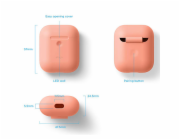 Elago Airpods 2 Silicone Case - Peach
