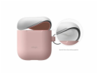 Elago Airpods Silicone Duo Hang Case - Pink/White, Pastel...