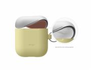 Elago Airpods Silicone Duo Hang Case - Yellow/ White, Pastel Blue