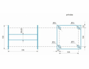 CSAT DS150 distačný sloupek 150mm
