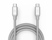 Adam Elements kabel CASA C100+ USB-C na USB-C 100W USB 3.1 Gen 2 10GB 1m - Silver