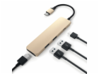 Satechi USB-C Slim Multiport adaptér - Gold Aluminium